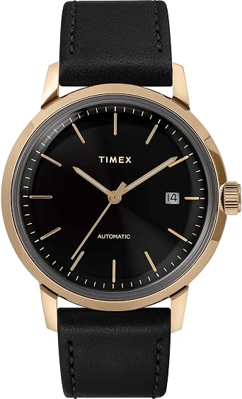 Orologio Timex Automatico Collezione Marlin Cassa Gold Oro Diametro 40 mm  Da Uomo Garanzia Italia 2 Anni : Amazon.it: Orologi