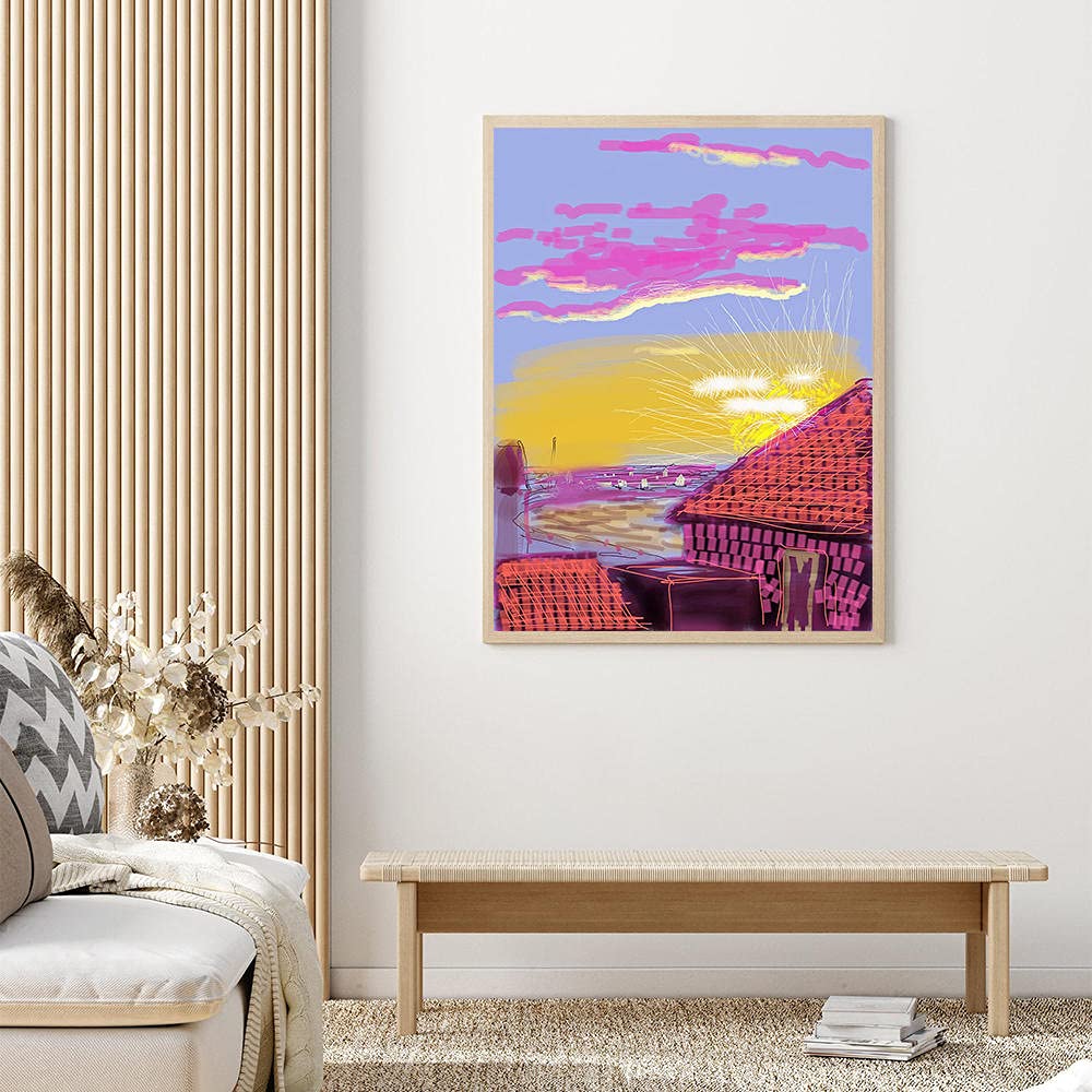 Tableau Toile Toile Portrait D Un Artiste David Hockney 1937 – Plusieurs Dimensions - Toile Cadre Bois 3 Cm - Impression Haute Résolution (60, 42