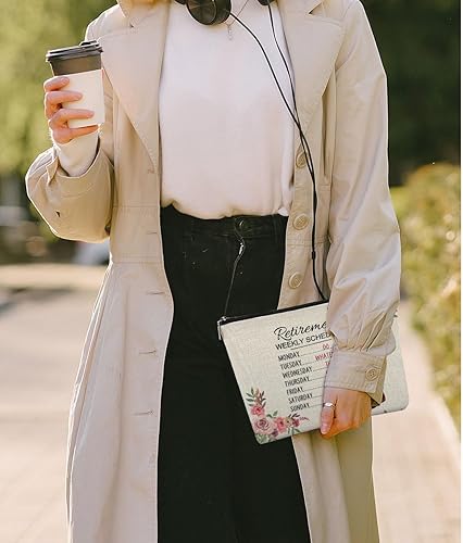 Miniatura 5 de EXUQO Bolsa de maquillaje para regalos de jubilación para mujeres, bolsa pequeña para cosméticos, regalo para compañeros de trabajo y amigos