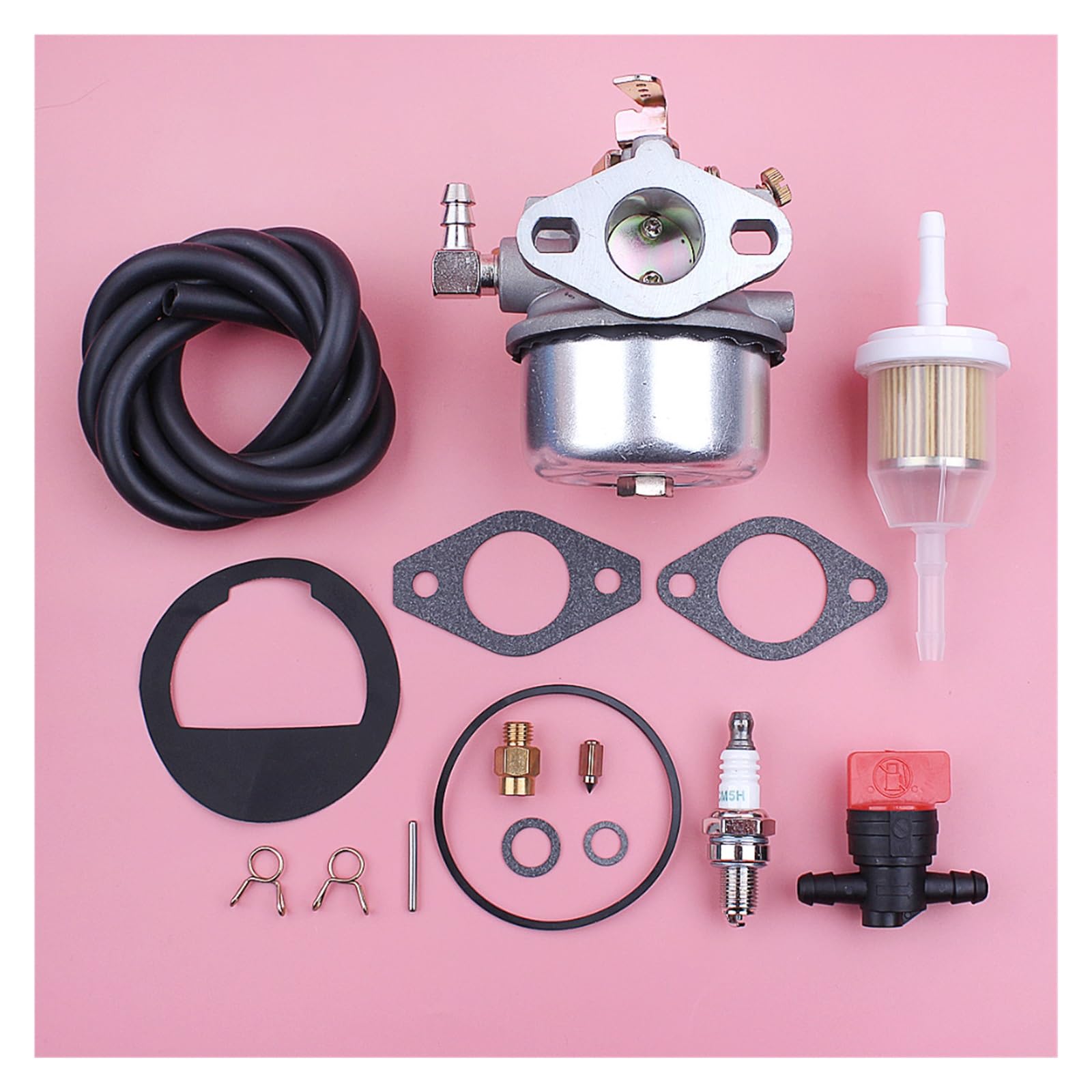 Kit de reparación juntas carburador for Kohler K90 K91 K141 K160 K161 K181, manguera filtro combustible, válvula cierre, pieza repuesto for cortacésped