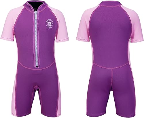 Vista 12 de Lemorecn Trajes de neopreno para niños de 0.118 in y 0.079 in, traje de neopreno prémium para niños y niñas