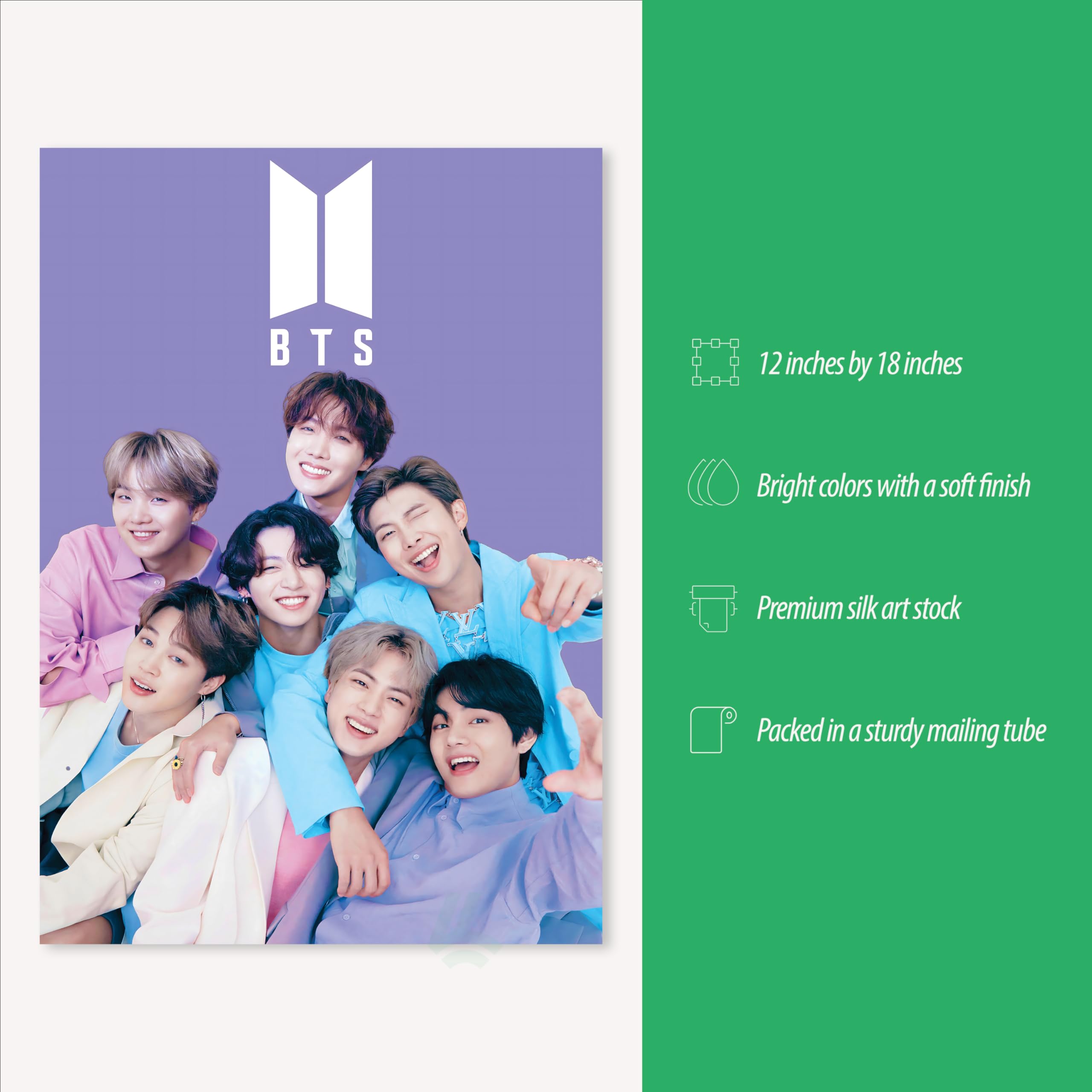 BTS Poster, K-Pop Icons, Dynamite & Love Yourself Album Art, Jimin