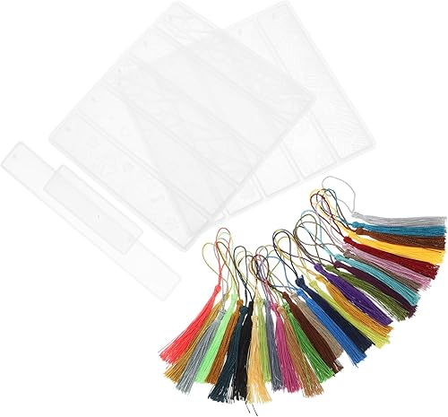 Miniatura 3 de IMIKEYA Juego de 4 moldes de silicona Molde de para Resina, molde de bandeja de silicona, marcadores de bricolaje, moldes de marcadores de resina