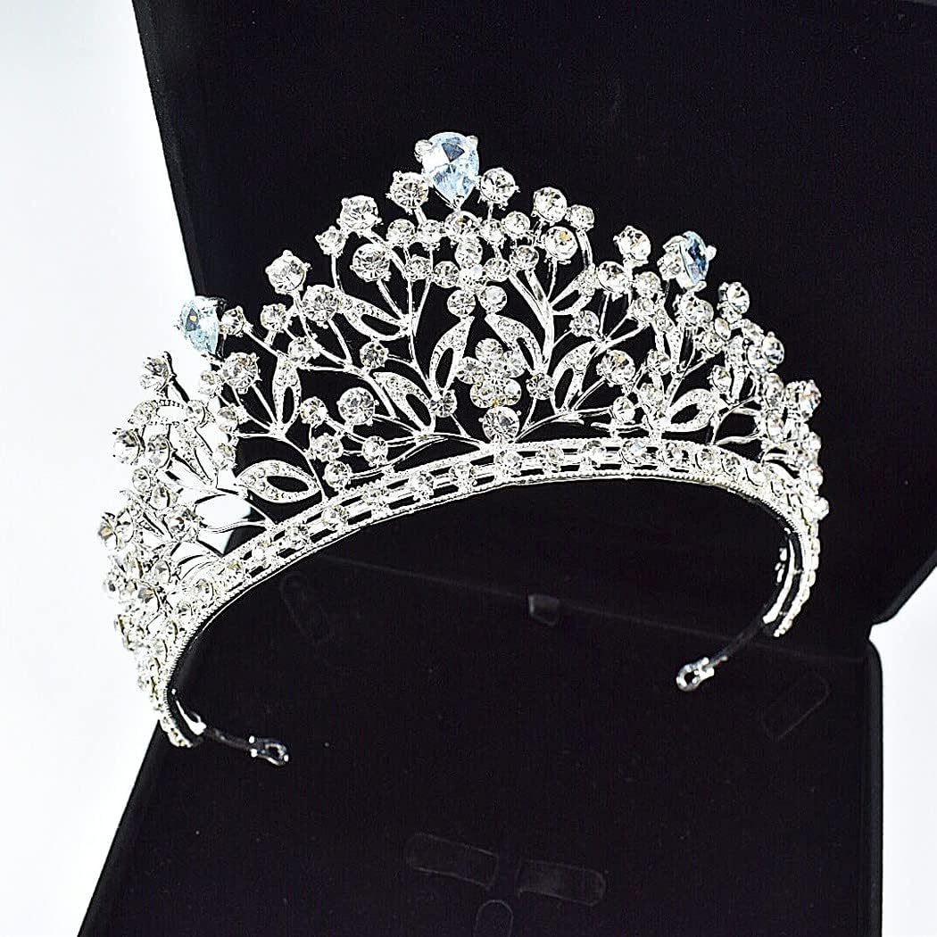 SINIDE Baroque Queen Crown, Wedding Crown for Bride Rhinestone Princess Tiara for Women Gold Crystal Crown Headband - Image 4