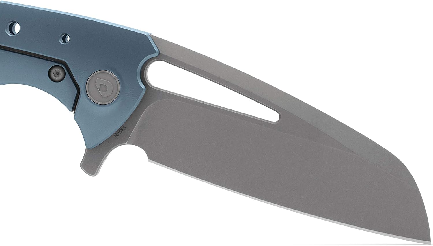 DROP + Gavko Nurse Titanium Frame Lock Folding Knife, Modified Wharncliffe S35VN Blade