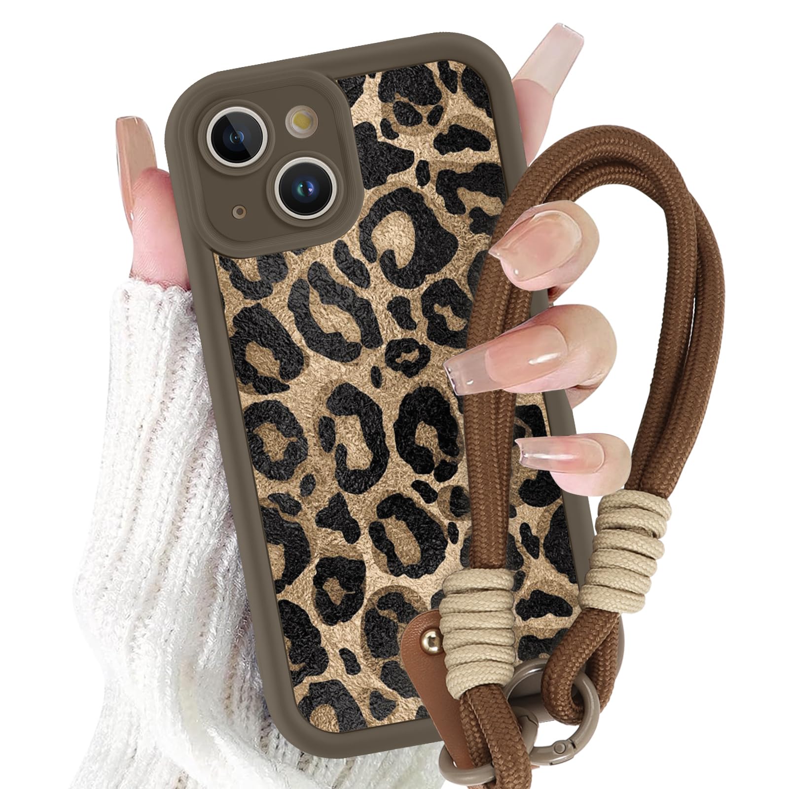 Pepmune Cover con Cordino per iPhone 13 Pro Max Custodia con 360° Regolabile Anello Supporto