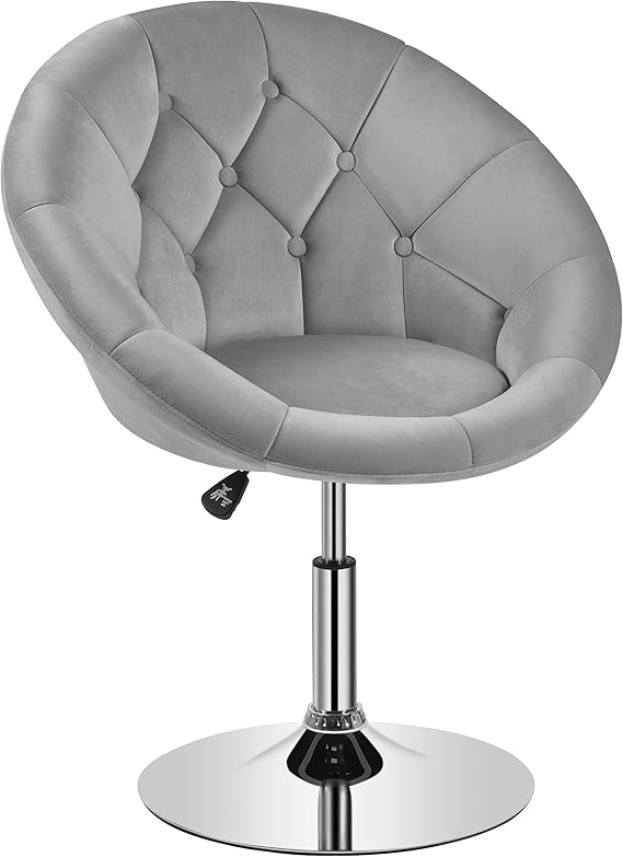 Yaheetech Living Room Vanity Chair Makeup Chair Velvet