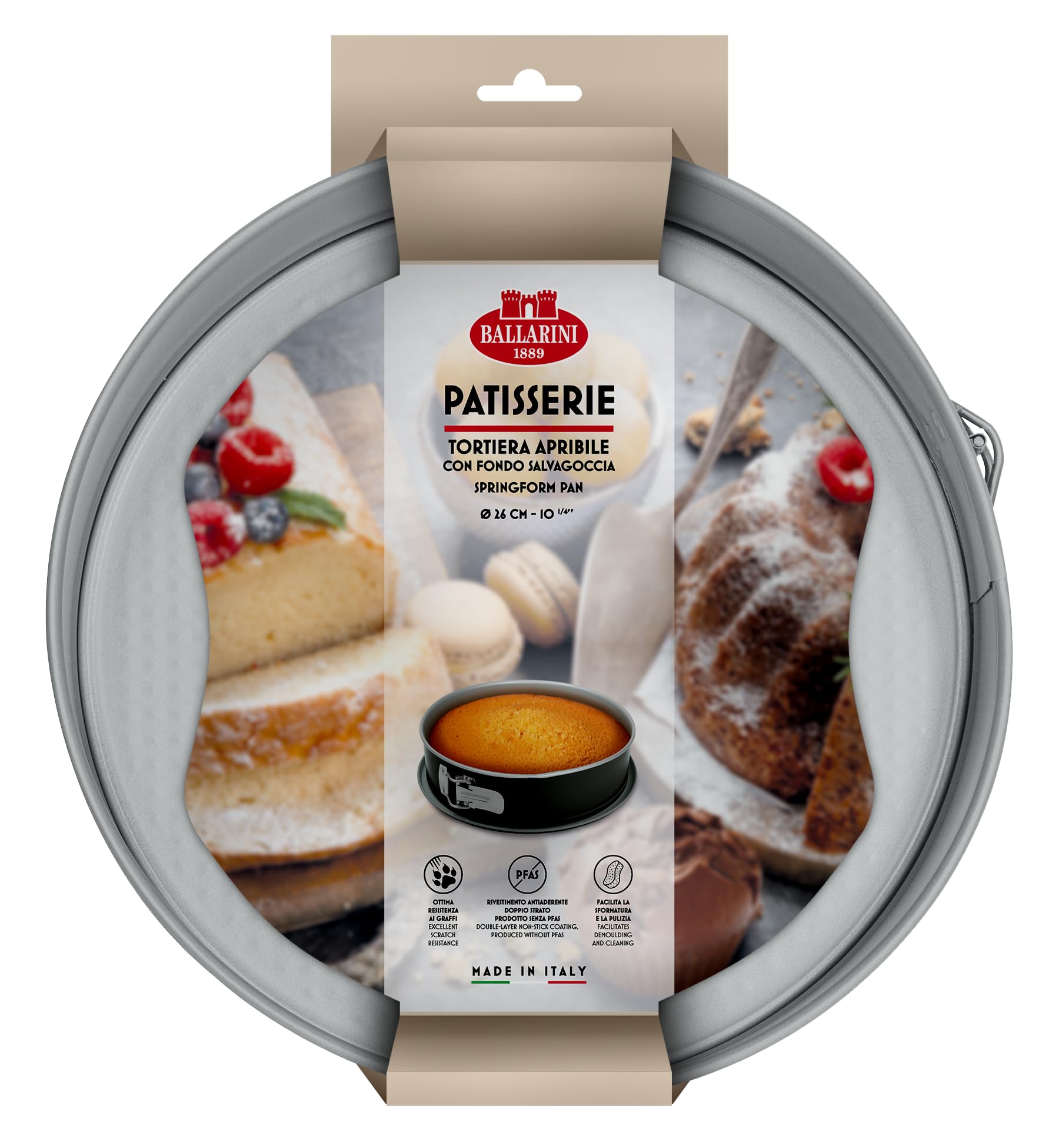 Open Cake Pan with Drip Proof Base 26 cm