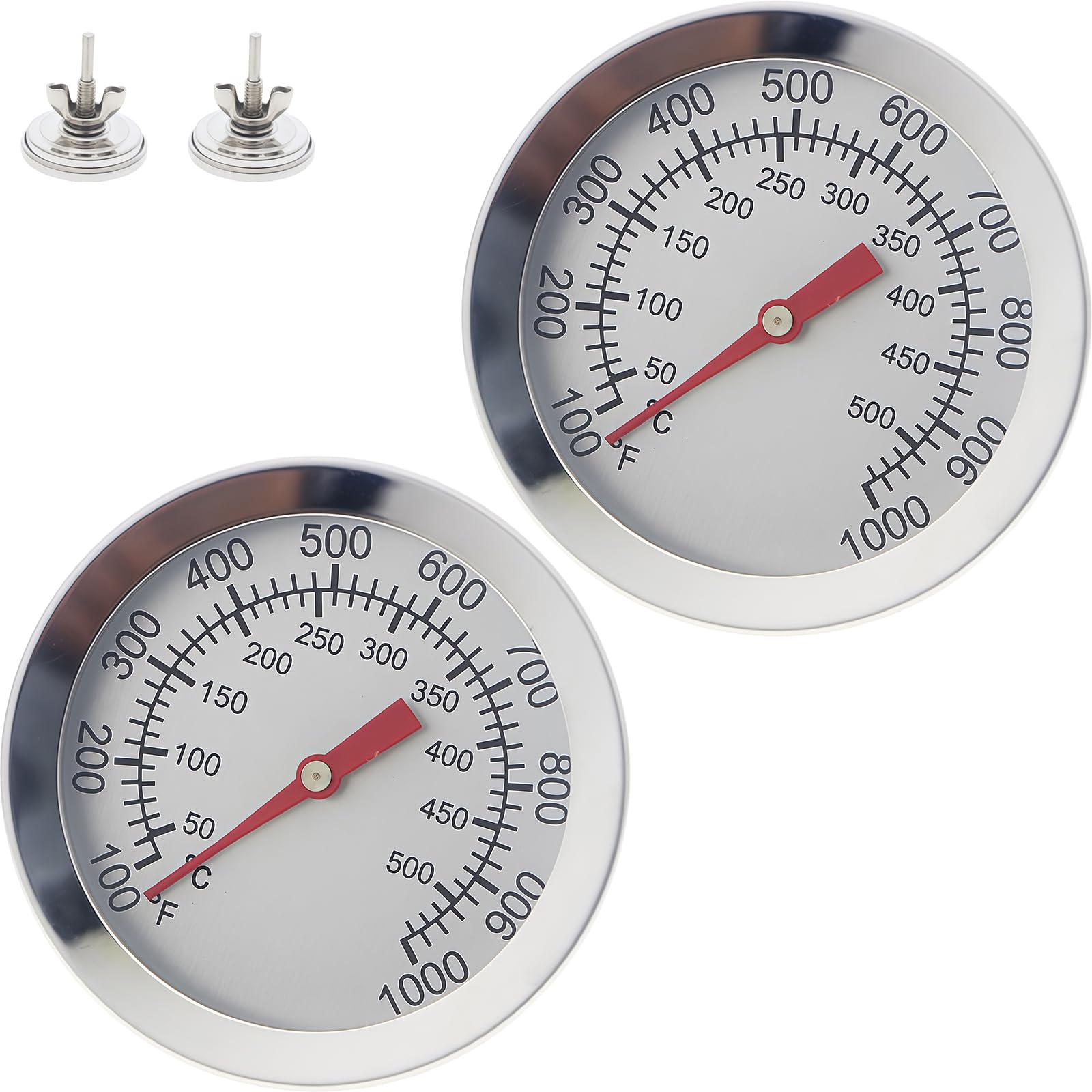 MALSSE Professional BBQ Thermometers with Large Display Rustproof Nonrust Steel Design for Outdoor Cooking and Grilling Professional Grills Temperature Monitor