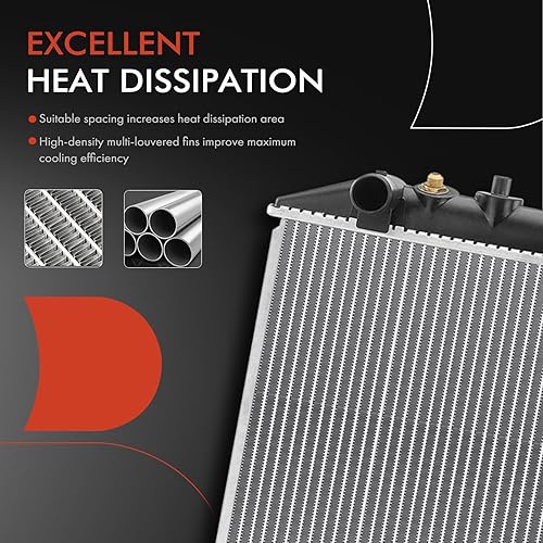 Miniatura 5 de A-Premium Radiador de refrigerante del motor con enfriador de aceite de transmisión compatible con Toyota Supra 1986-1992 L6 3.0L, transmisión