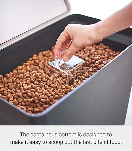 Miniatura 4 de YAMAZAKI Home Tower - Contenedor hermético de almacenamiento de alimentos para mascotas, contenedor de comida para gatos y perros con tapa y asa