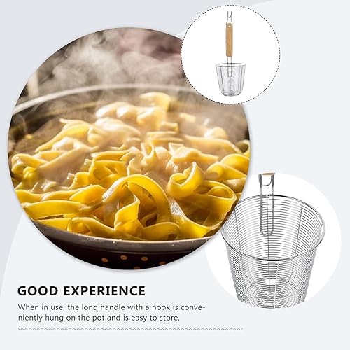 Miniatura 3 de UPKOCH Sobre el fregadero Colador en polvo Valla de malla Filtro de pantalla de acero inoxidable tamiz de fideos