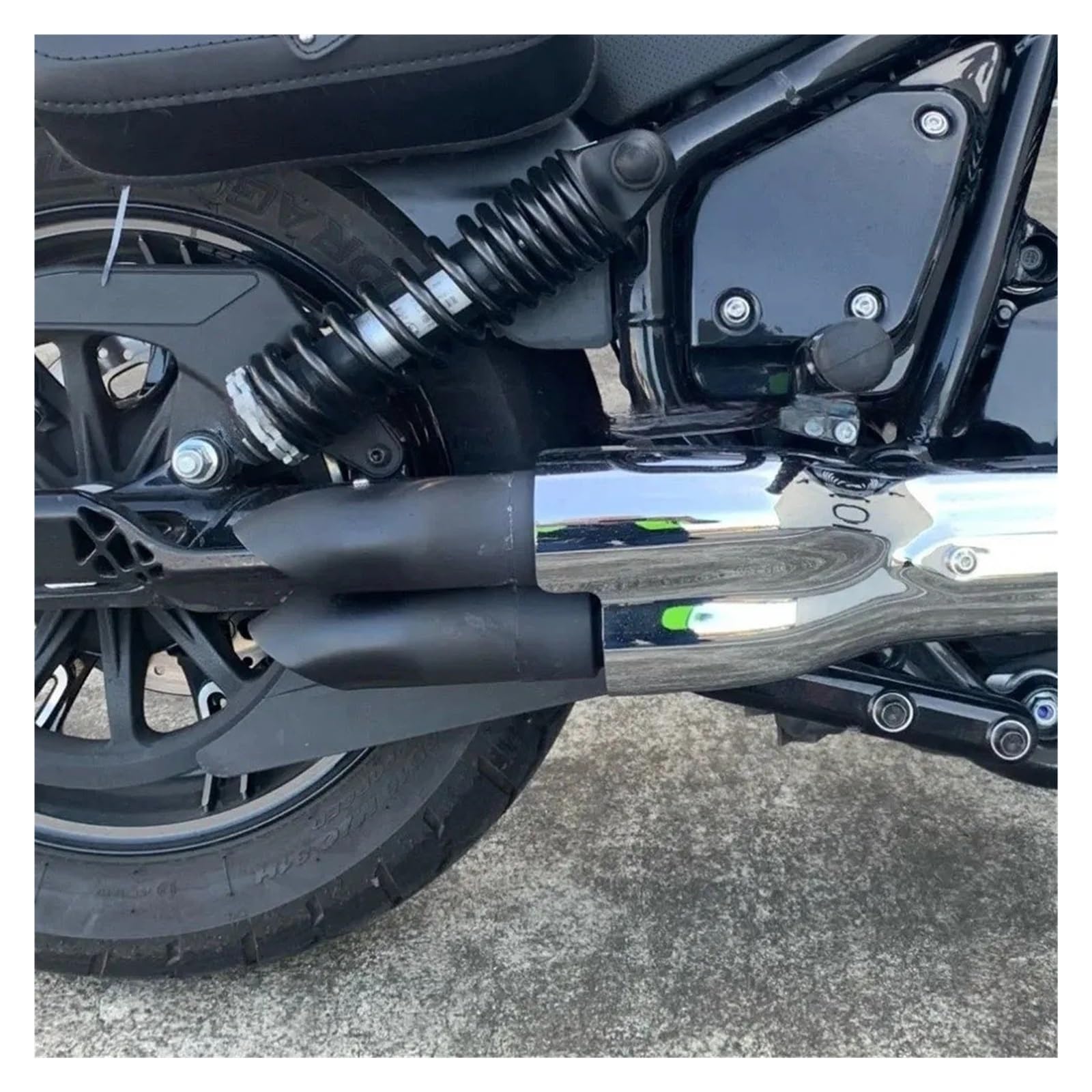 Silenziatori terminali moto Moto di Scarico Corto Silenziatore Tubo Coda Punta Sezione Accessori Per Rogue Scout Bobber Sessanta Venti 2015up