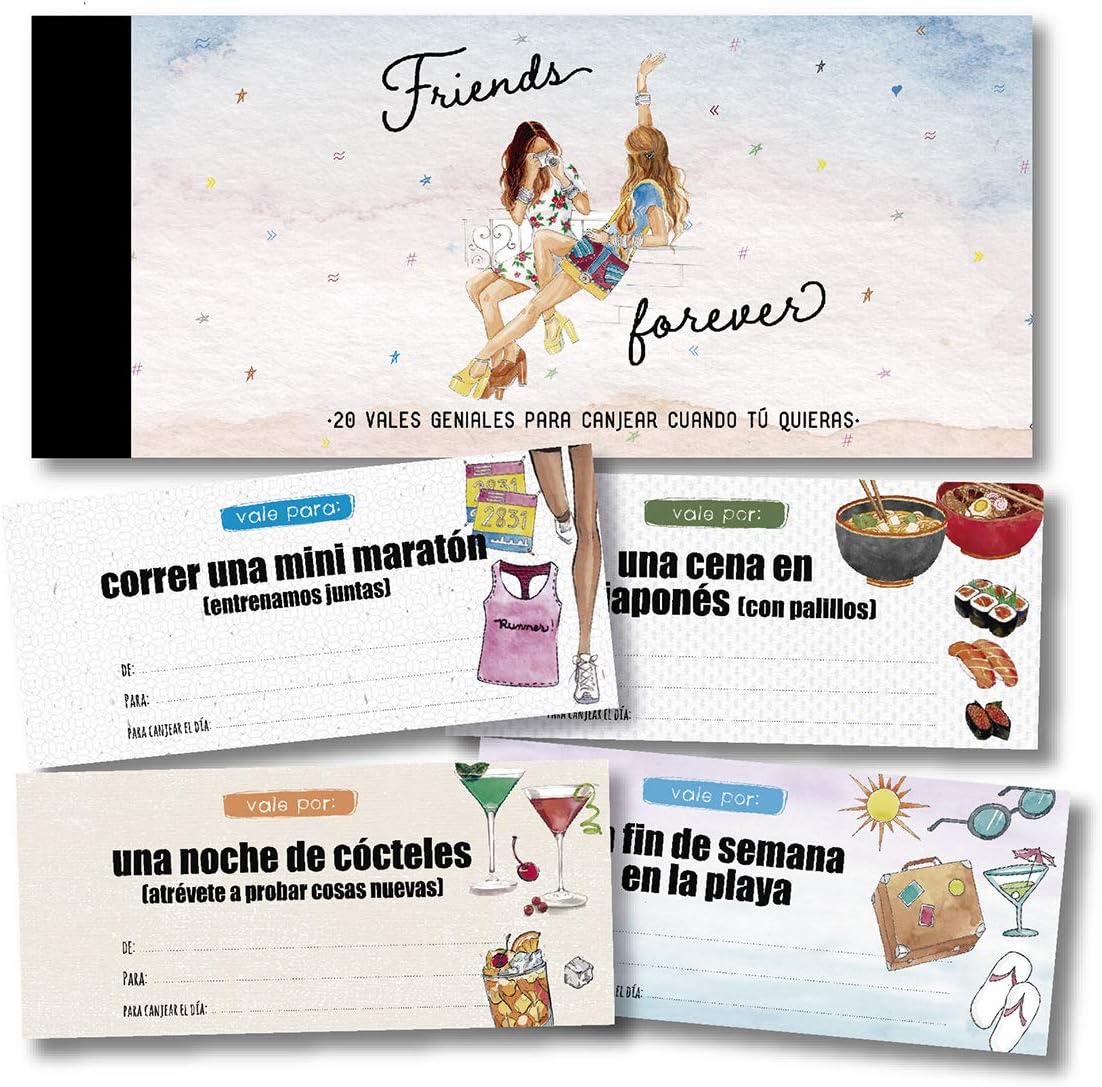 Friends Forever - Talonario 20 vales geniales para amigas - HappyMots