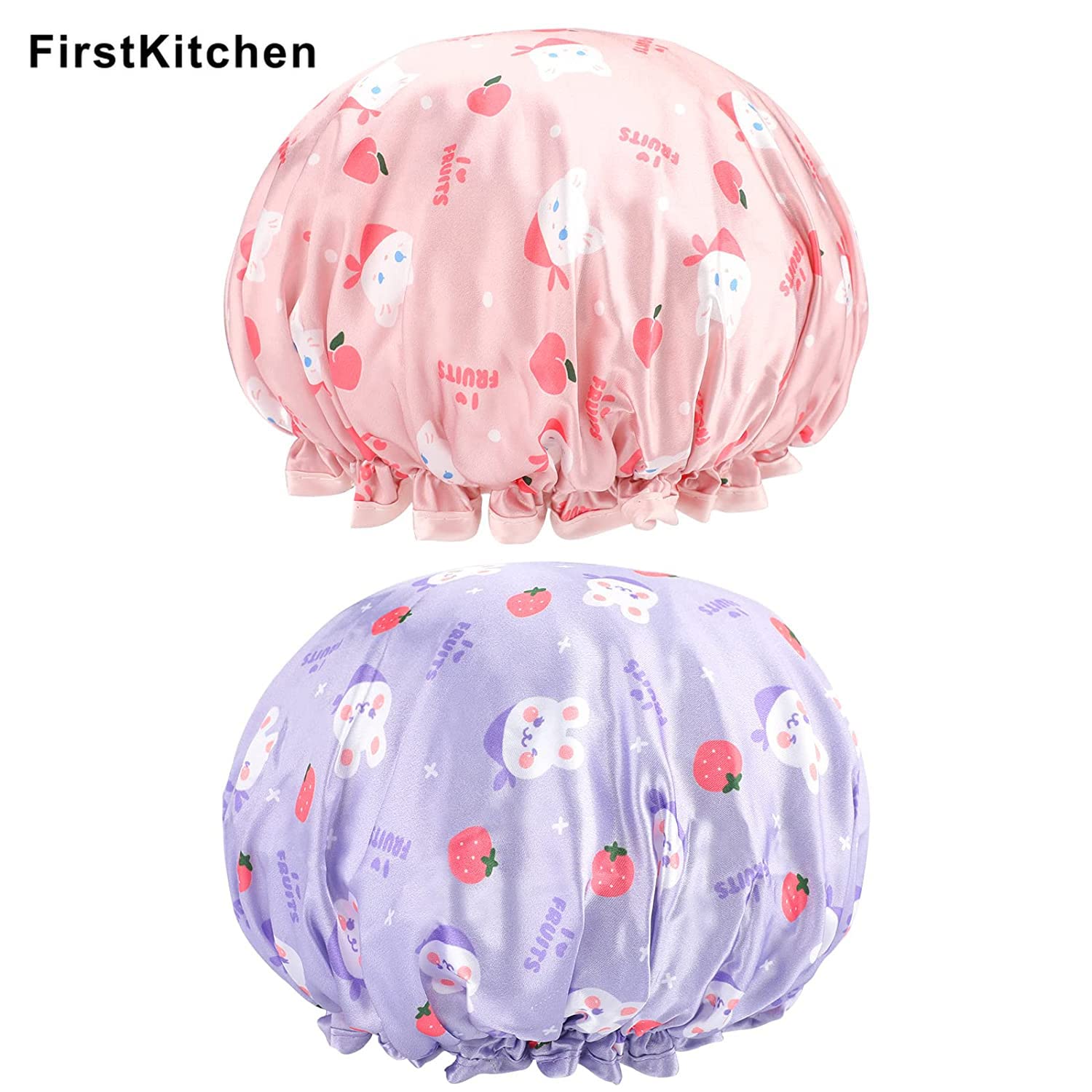 Best Deals Online White Amesii Kid Cartoon Cute Animal Print Shower Cap