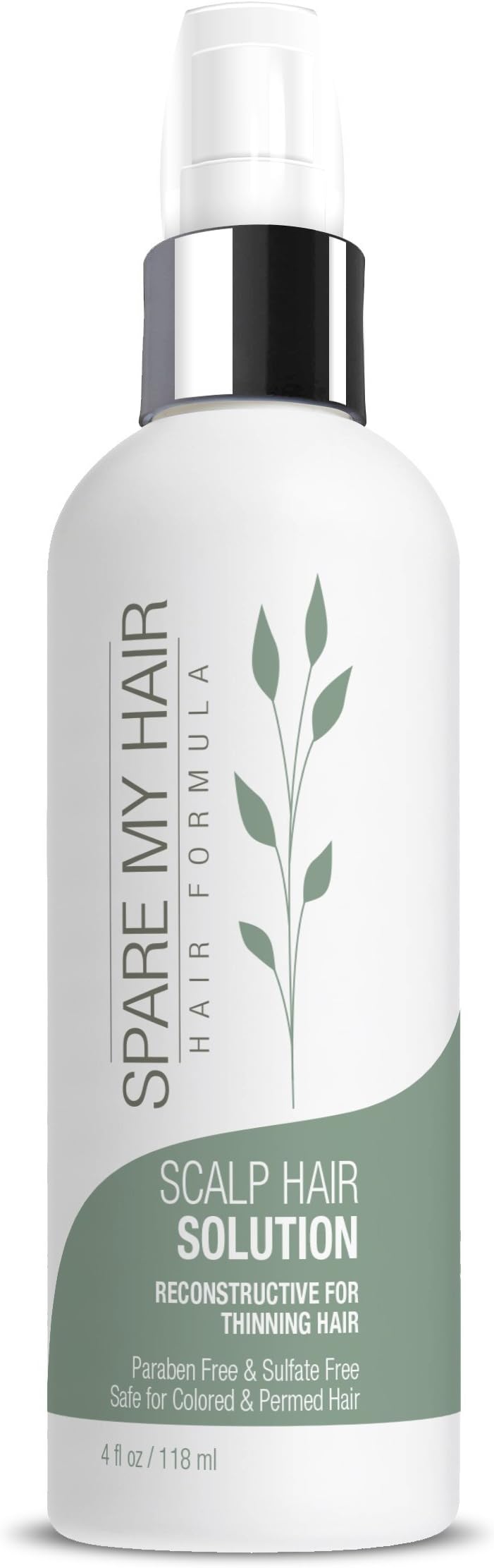 Spare My Hair Spare My Hair Scalp Solution, Intense Concentrated Hair Growth Solution with Yucca Extract, Horse Tail, Saw Palmetto, Jojoba, Multi Vitamins, Herbal Hair Supplements and Keratin Protein