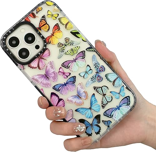 Funda para iPhone 11 Pro Max para mujer, diseño femenino de mariposa de color lindo diseño femenino de dibujos animados kawaii para niñas y