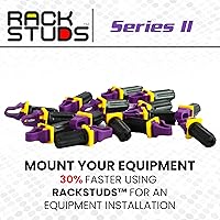 Vista 4 de Rackstuds Paquete de 20 tornillos para rack de servidores Serie II P20 Reemplazo de tuerca enjaulada púrpura 0.126 in0.126 pulgadas Una solución