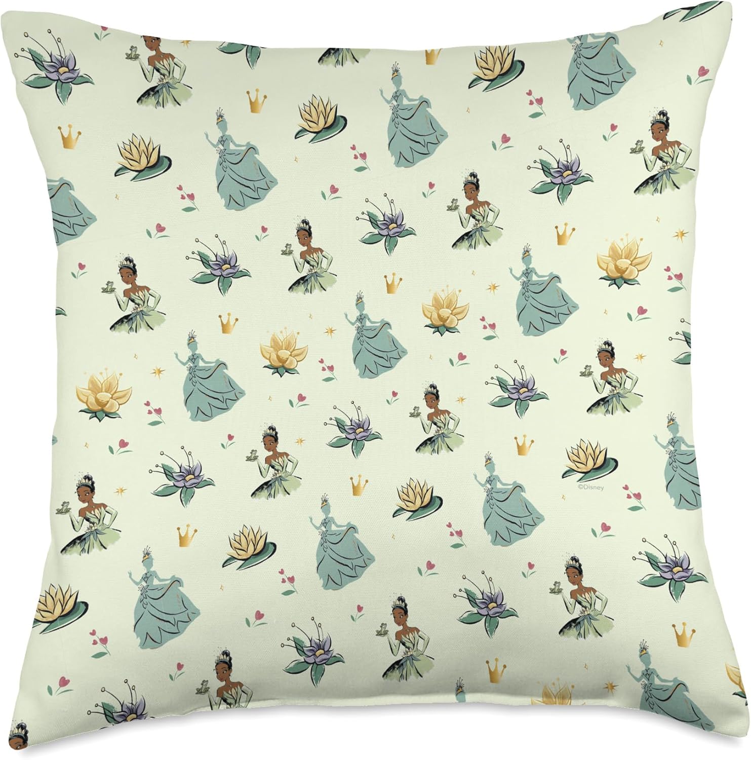 Disney Princess Tiana The Princess and The Frog Print Throw Pillow