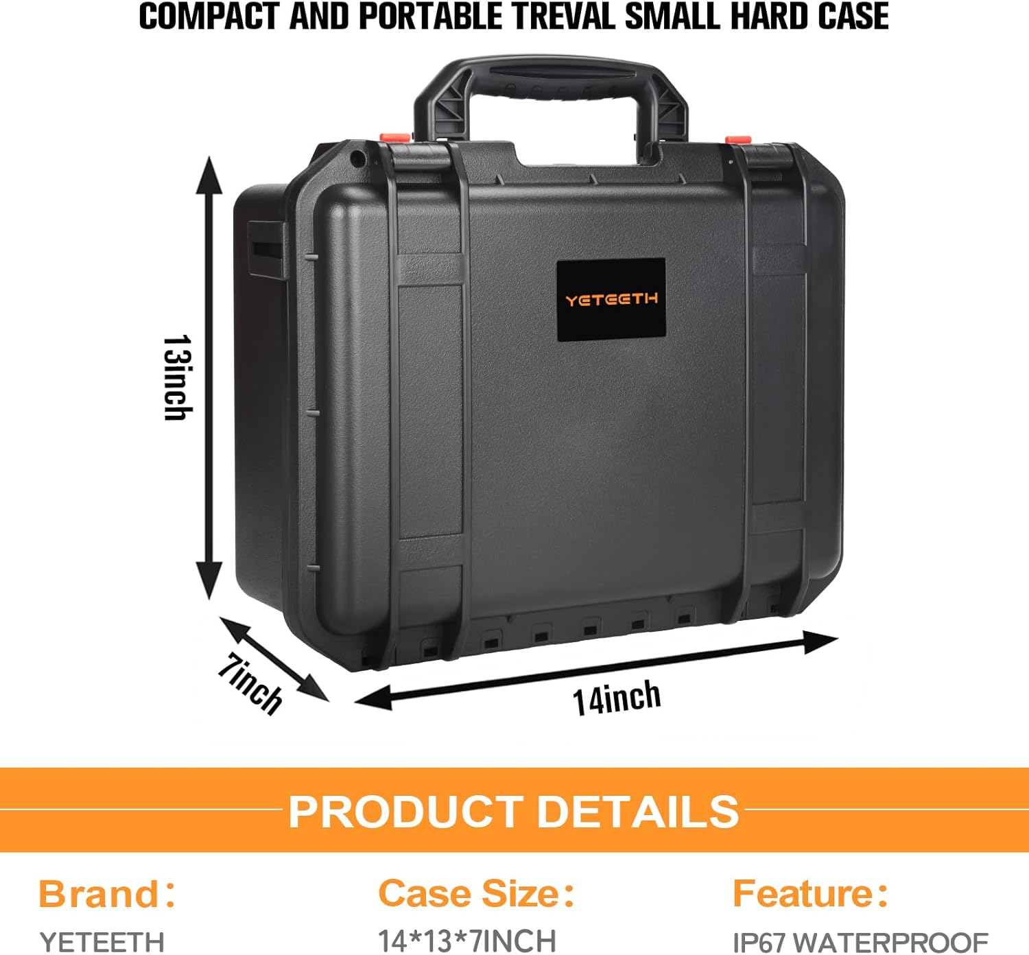 Case for DJI NEO Drone Combo, Waterproof Hard Carrying Cases for DJI NEO Motion Fly More Combo, Goggles N3/3/2/Integra, RC 2/N3/N2/Motion 3/2, Custom Foam for Goggles 3 Cases Accessories (Case Only)