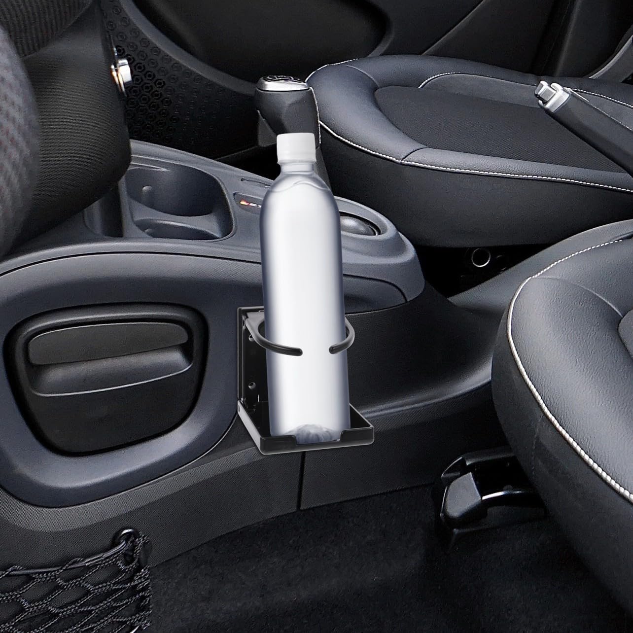 Foldable Car Cup Holder Screws, Black Vehicle Drink Holder for Cars and Rvs, Space-Saving Automotive Cup Storage Accessory