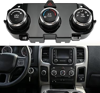 68268189AA AC Heater Climate Control Module for 2013 Ram 1500, for 2013-2018 Ram 2500 3500, Front Center Air Conditioning Switch Panel # 68105021AC 68105021AF 68226600AA 68236775AB 68105021AD