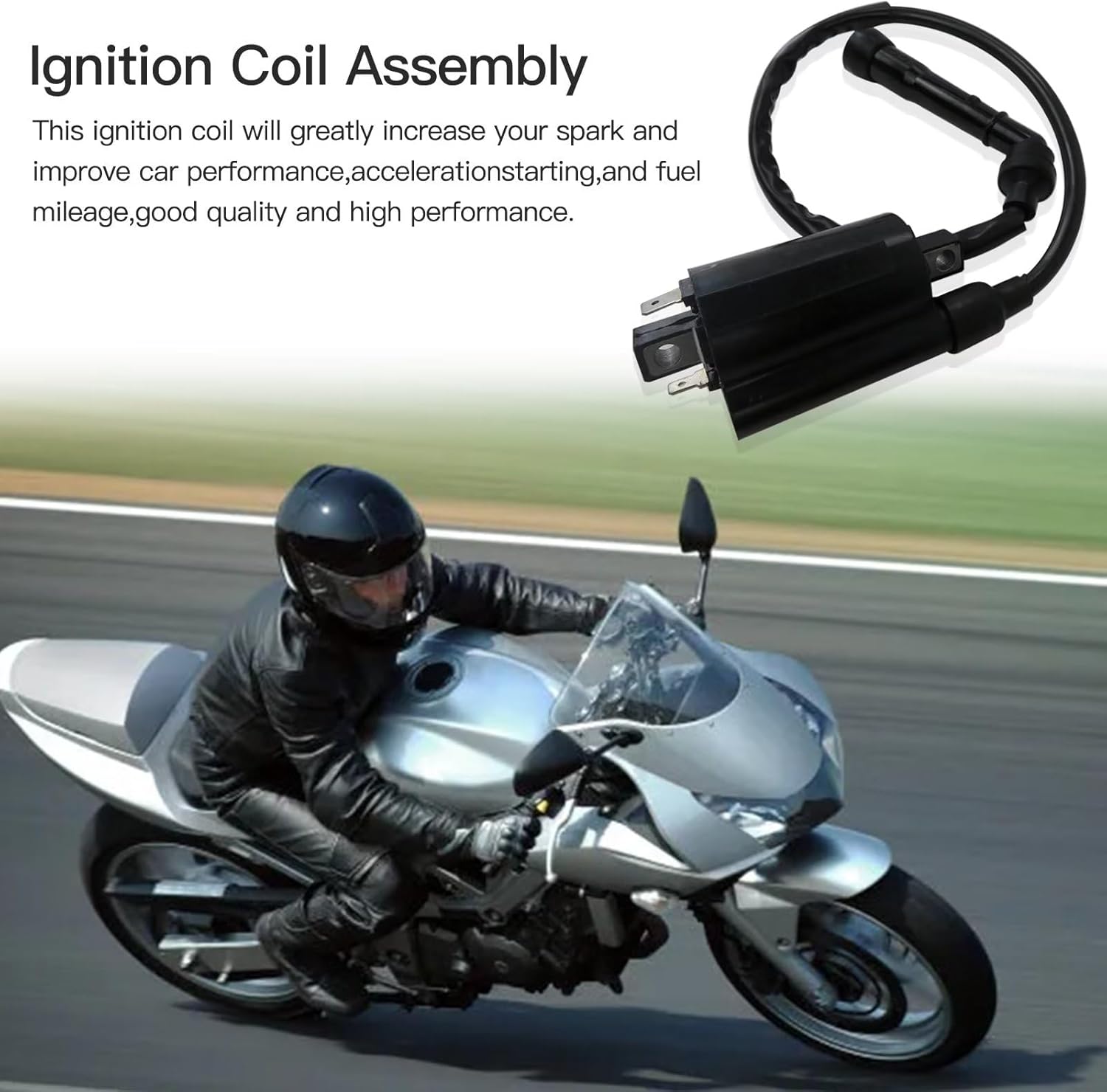 2 IGNITION COILS for KAWASAKI EX500 NINJA 500 500R 1987-2009