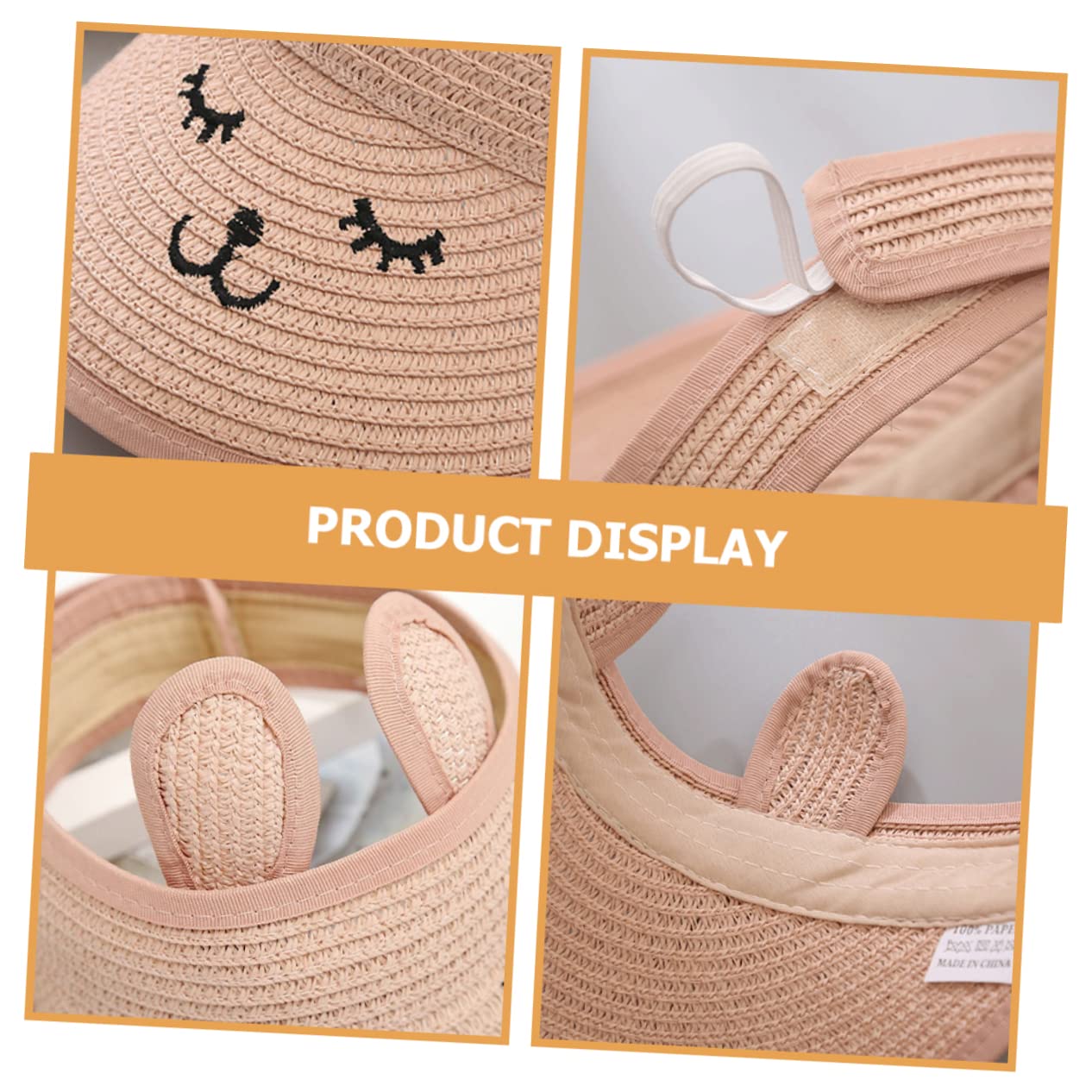 Ipetboom 5 Piezas Sombrero De Copa Vacío Plegable Sombreros Proteccion Gorra De Visera Visera Quitasol Deporte Exterior Borde Gorros para El Sol Playa Ultravioleta Rosa Papiro