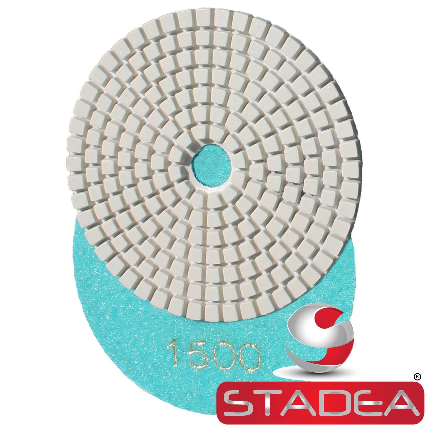 Almohadillas de pulido de diamante de 4 pulgadas en húmedo/seco, juego de 11+1 almohadilla de respaldo para hormigón de granito