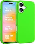 FELONY CASE – Apple iPhone 16 Case - MagSafe Phone Case, Liquid Silicone, Vibrant Neon Color with Anti-Scratch Microfiber Lining, Non-Slip Grip & 360° Shockproof Protection (Pink)