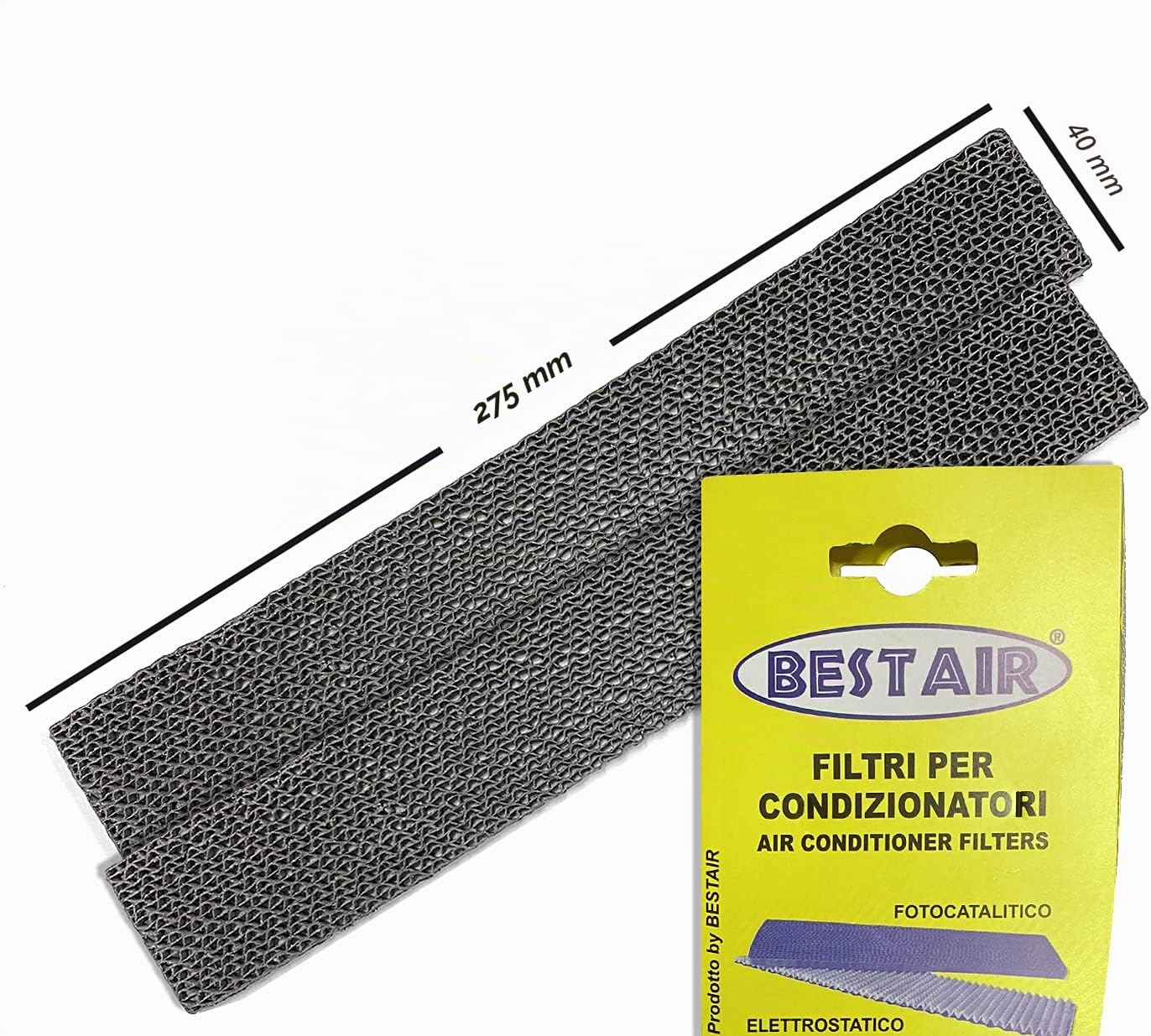 Filtros de repuesto para climatizador electrostático, compatibles con Daikin Stylish, FTXG-RXG 25-35, 40 x 275 mm, 2 unidades