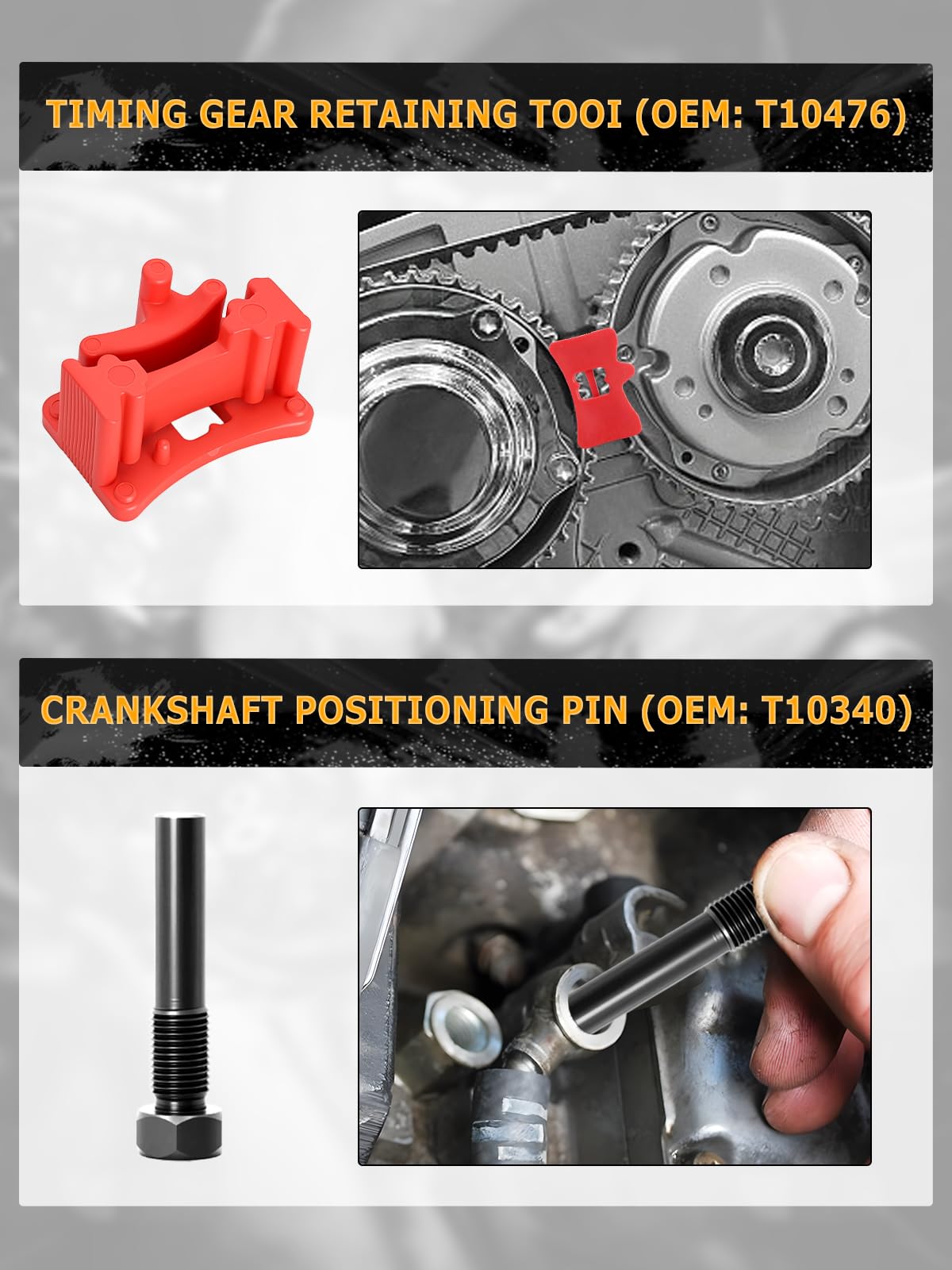 6Pcs Juego Herramientas Ajuste de Motor para VAG EA211, 1.0, 1.2, 1.4 FSI TSI TSI TFSI, Compatible con VW, Audi, Jetta, Seat, Skoda
