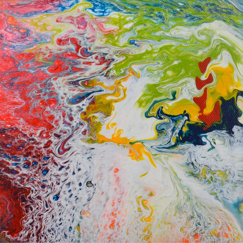Viva Decor Pouring Fluid 3 Liter Transparent für Leinwand & Staffelei. Für Gießanwendungen & Fließtechniken mit Acryl Farbe. Geeignet als Gieß-Farbe für Puddle-Pouring Dirty-Pouring Flip Cup