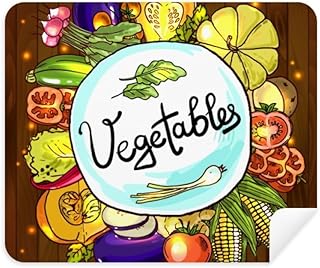 Vegetables Corn Redish Chinese Cabbage Cleaning Cloth Screen Cleaner 2pcs Suede Fabric