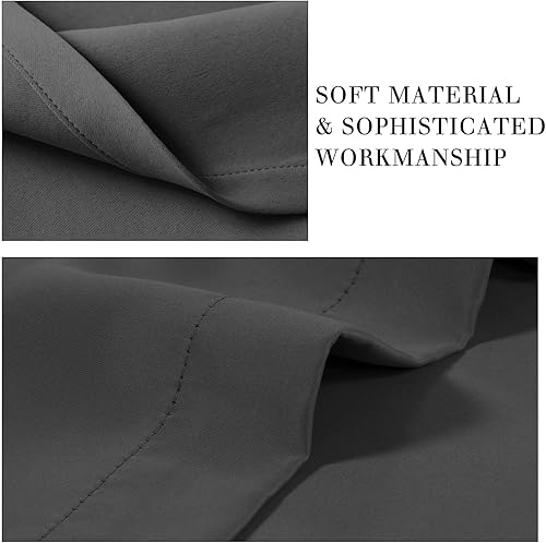 Miniatura 4 de Turquoize Tricia - Cortinas para ventana de puerta con aislamiento térmico, cortinas blackout para puerta francesa, bolsillo para cortinero, 26x68