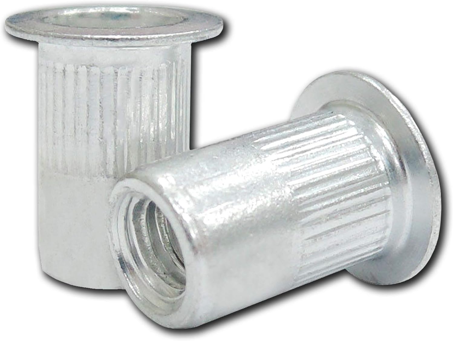 Rivet Nuts Threaded Inserts 25 Pack #10-24 UNC Aluminum Insert Nut Rivnut Nutsert Threaded Rivets Insert RIV Nuts Rivet and Thread Threaded Rivet Nutsert Tool Super-Deals-Shop