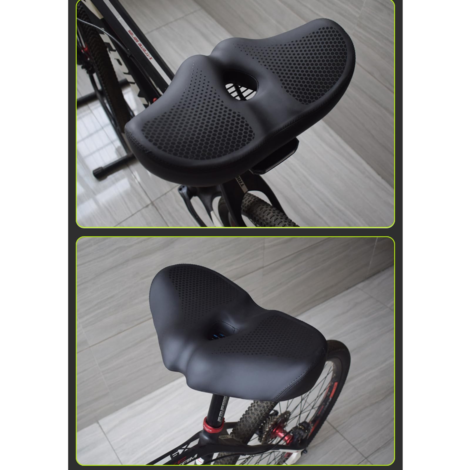 Sillín de Bicicleta para Scott Roxter 2016–2026 | asiento cómodo amortiguación doble ventilación central diseño ergonómico antipresión antideslizante suave para viajes largos