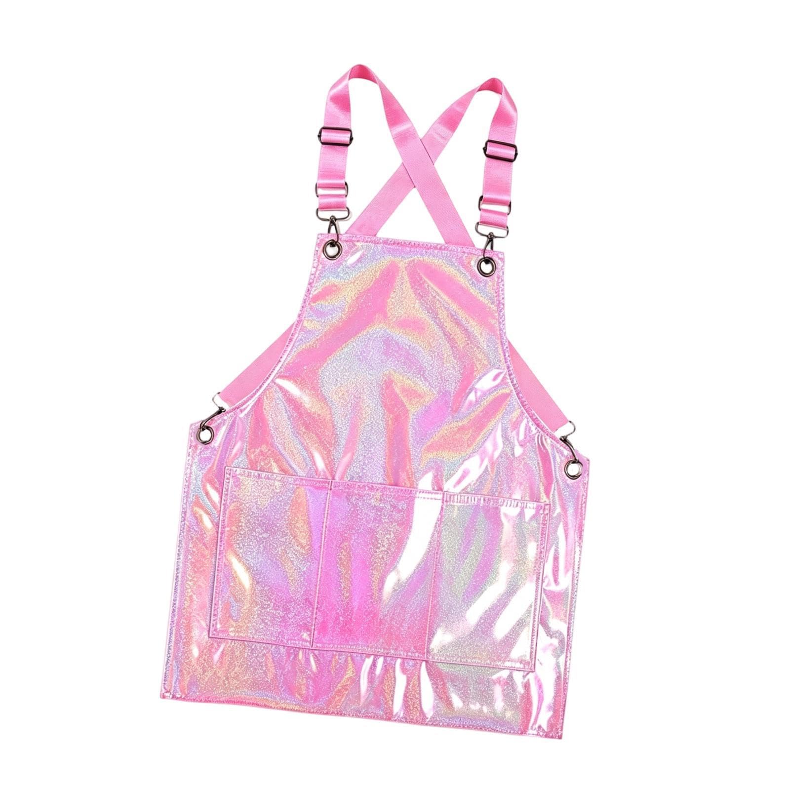 Sharplace Malerschürze, ölbeständige Arbeitsschürze für Bastelarbeiten, Kosmetik, Blumenläden, Grillen, Rosa