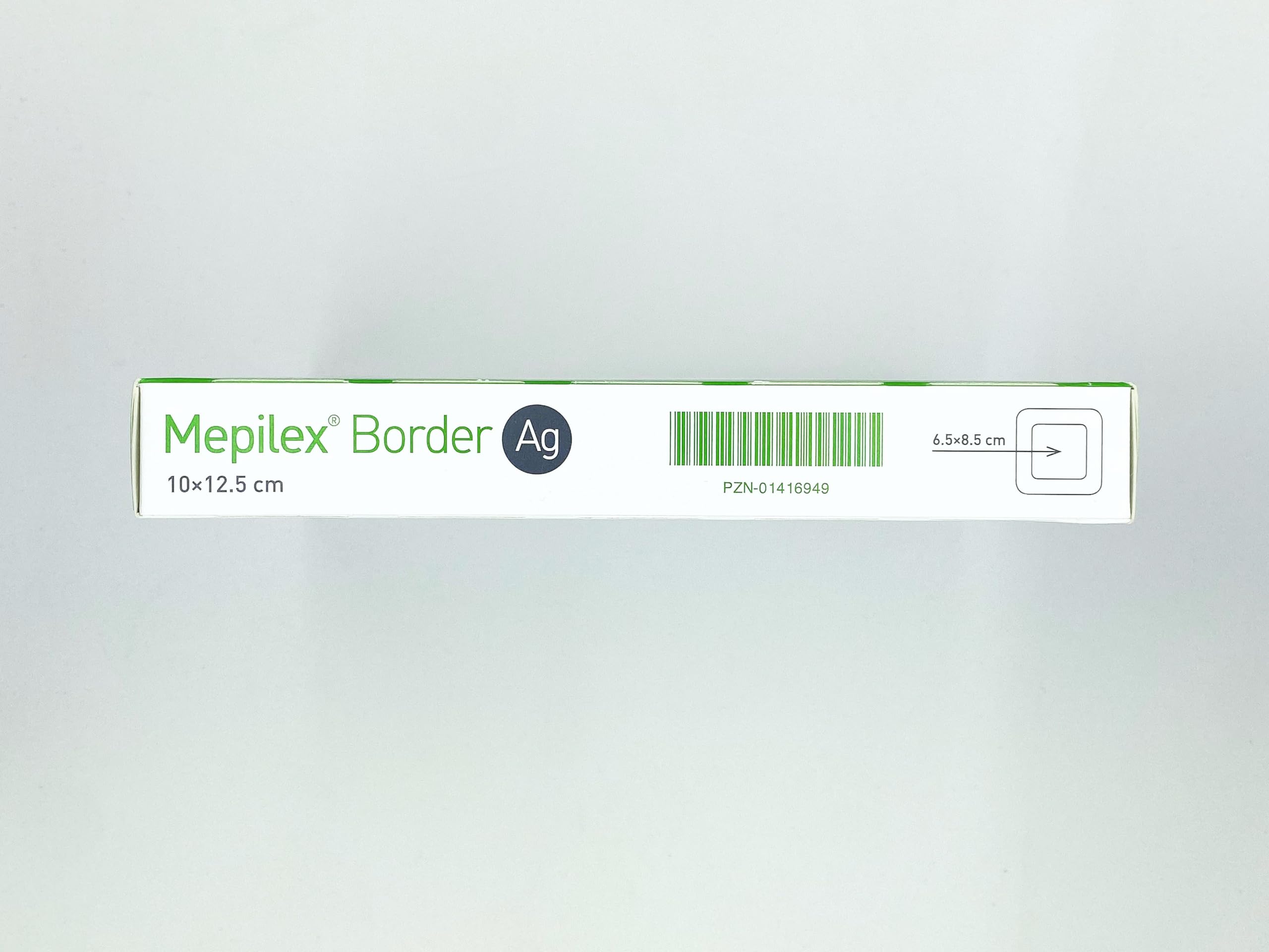 Mepilex Border Ag 10x12,5 cm (Confezione da 5) - Medicazione Antimicrobica in Schiuma con Argento e Tecnologia Safetac - Per Ferite Infette o a Rischio Infezione
