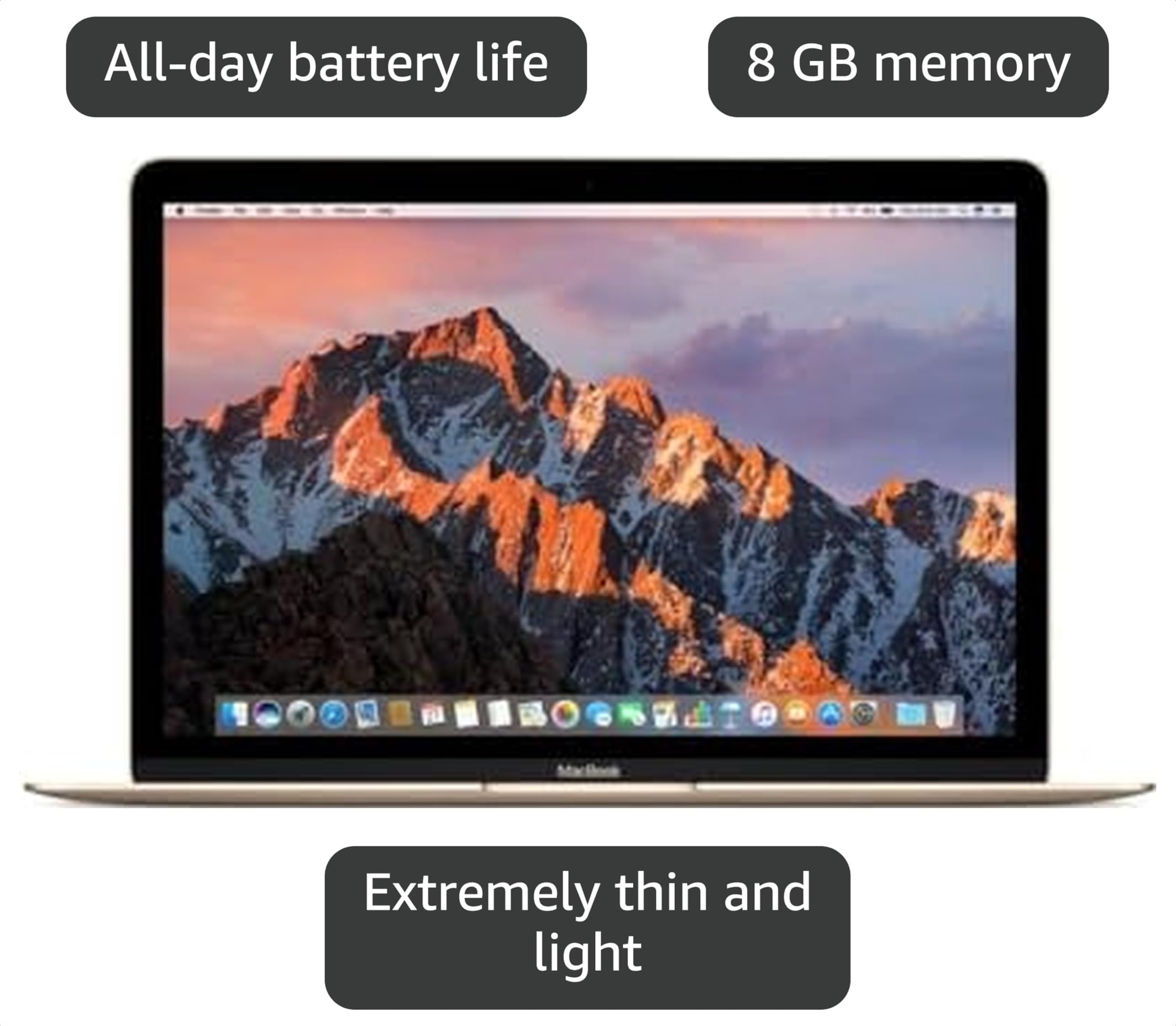 【美品】MacBook(Retina,12-inch,2017) Amazon.com: Apple MNYL2LL/A 12in MacBook, Retina, 1.3GHz Intel