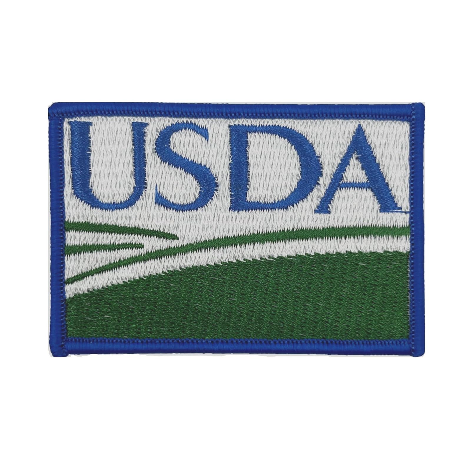 Patch thermocollant brodé insigne USDA Public Works customisation textile et écusson à repasser