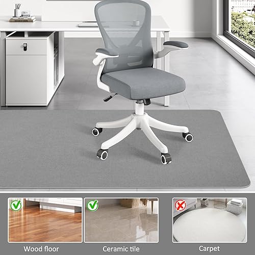Miniatura 4 de Tapete para silla de oficina para suelo de madera dura y azulejos, tapete de escritorio para sillas rodantes, protege el suelo duro para estaciones