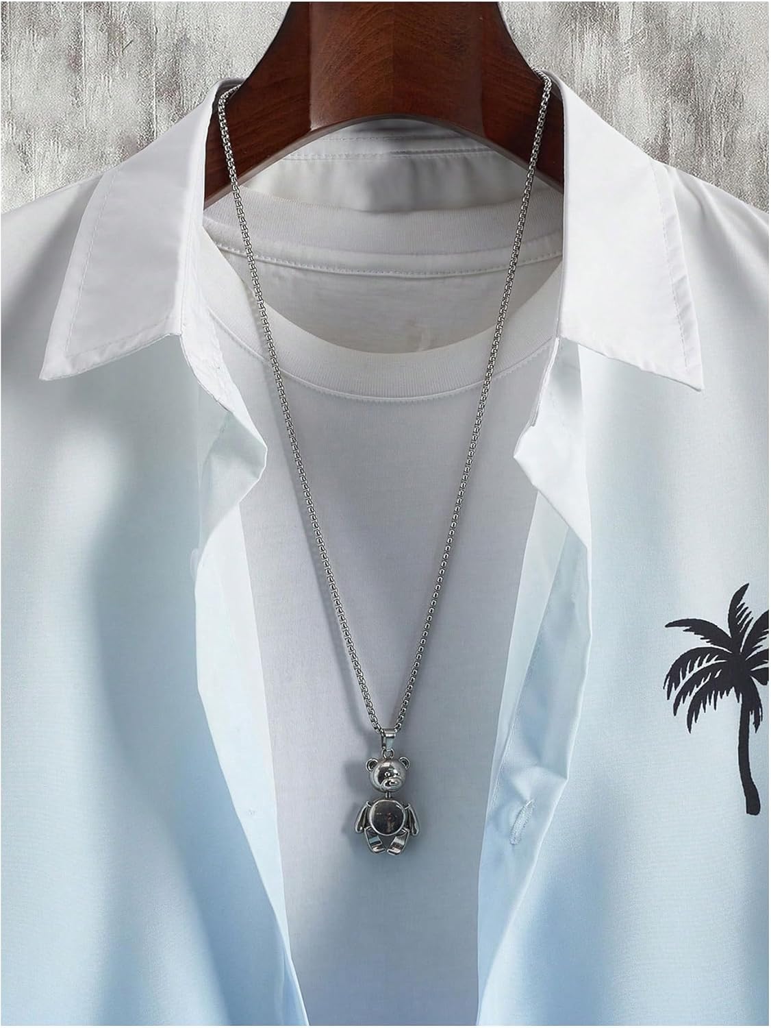 Floerns Men's 2 Piece Outfit Hawaiian Button Down Shirts and Shorts Set - Image 3