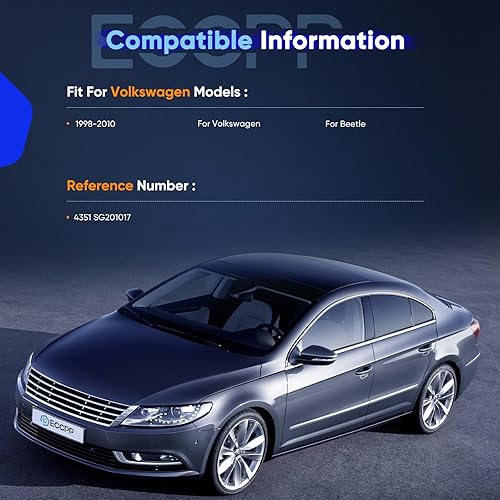 Miniatura 2 de ECCPP Soporte de elevación para maletero de repuesto para Volkswagen para Beetle 1998-2010, juego de 2