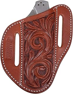 Martin Saddlery Floral Angled Knife Scabbard Large KSCABAFF N/A LARGE - Martin Saddlery