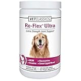 Vet Classics Re-Flex Ultra Extra-Strength Joint Support Dog Supplement – Includes MSM, Creatine, Glucosamine, Green Lipped Mussel – Supports Healthy Dog Joints – Chewable Tablets 120 Ct.