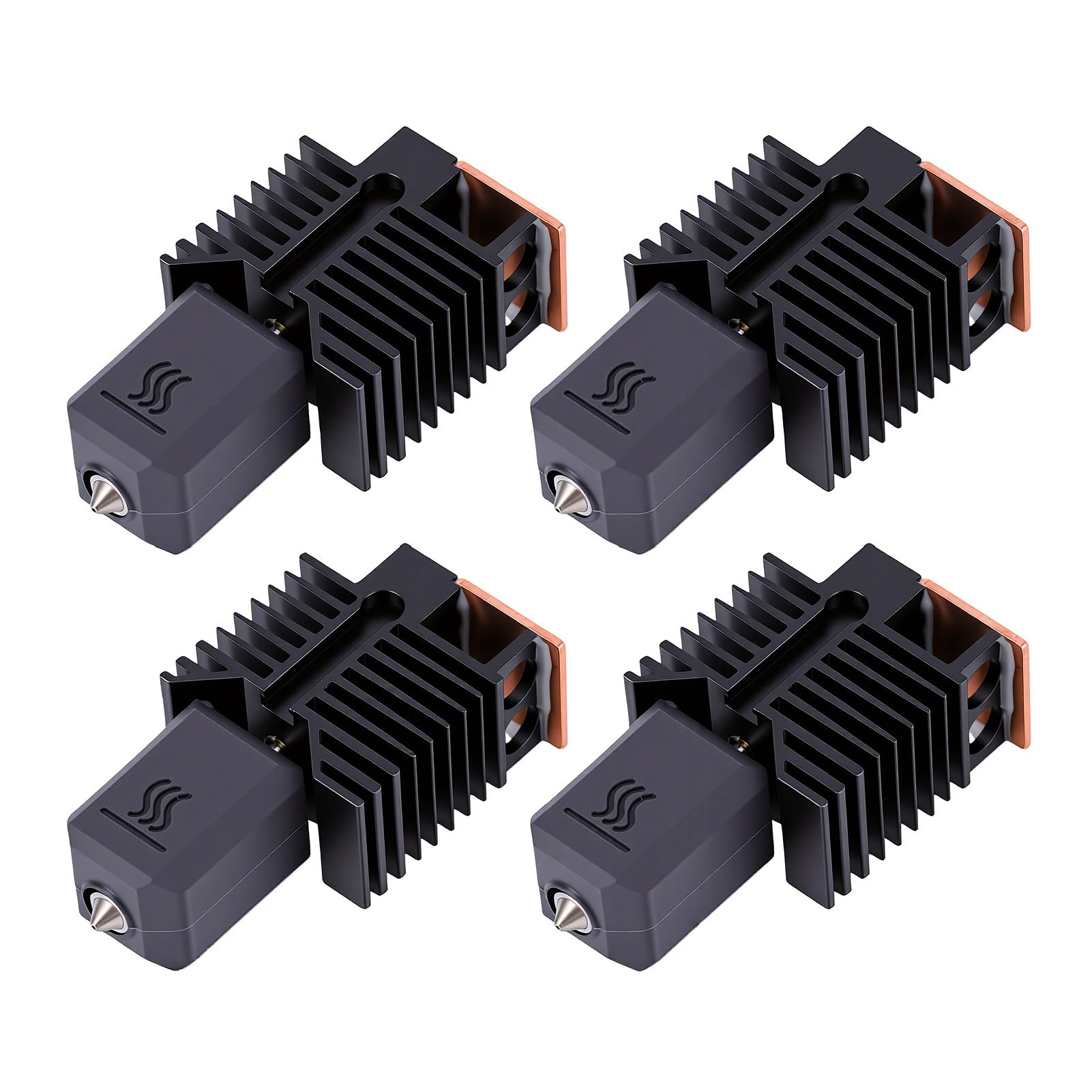 Garosa Hochfließendes Hotend-Kit mit Düse aus Gehärtetem Stahl für Snapmaker U1 3D-Drucker, 0,4 Mm, 4-teilig, Effiziente Extrusion