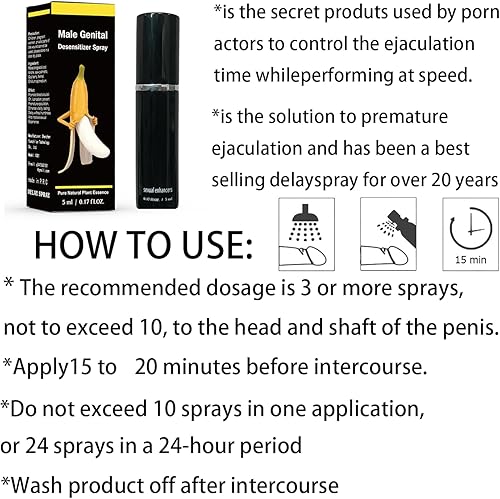 Miniatura 3 de Desensibilizador de aceite de masaje en aerosol sexual para hombres Spray de retraso sexual, crema de retraso para hombres 60 minutos de largo