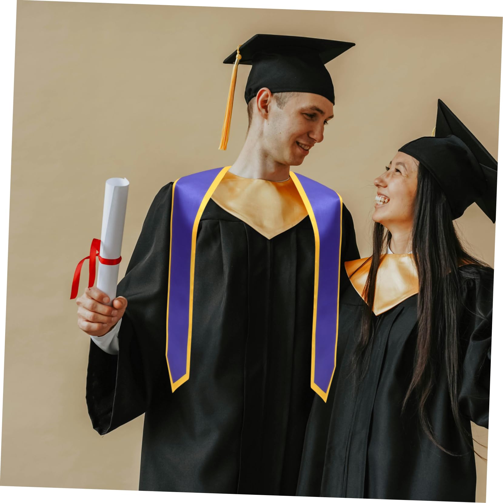 KOMBIUDA Decorative Graduation Sash Cape of Honor Belt Elegant Graduation Etiquette Belt Party Supplies