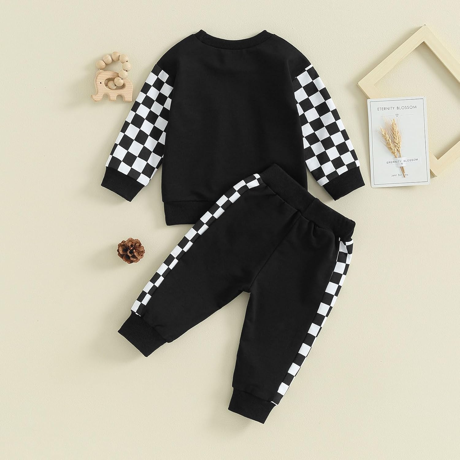 Toddler Baby Boy Clothes Color Block Sweatshirt Pullover Tops Jogger Pants 2Pcs Fall Winter Sweatsuit Outfit - Image 3